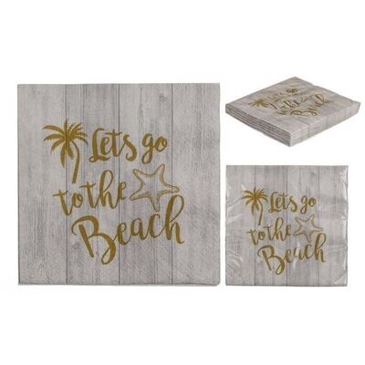 Paper napkins, Let's go to the beach,