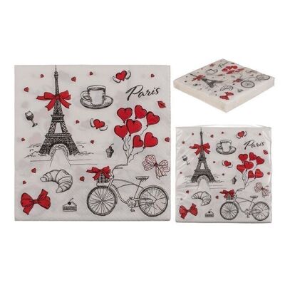 paper napkins, Paris, approx. 33 x 33 cm,