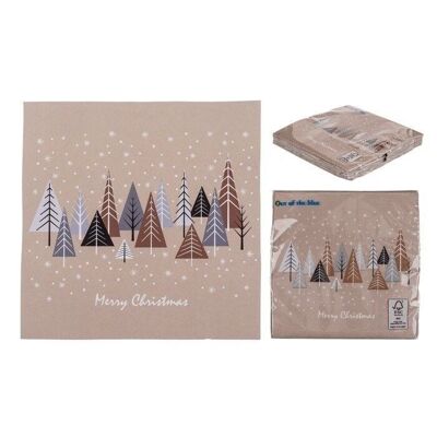 paper napkins, snow forest,