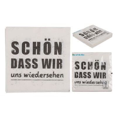 Papier-Servietten, Schön, dass wir uns