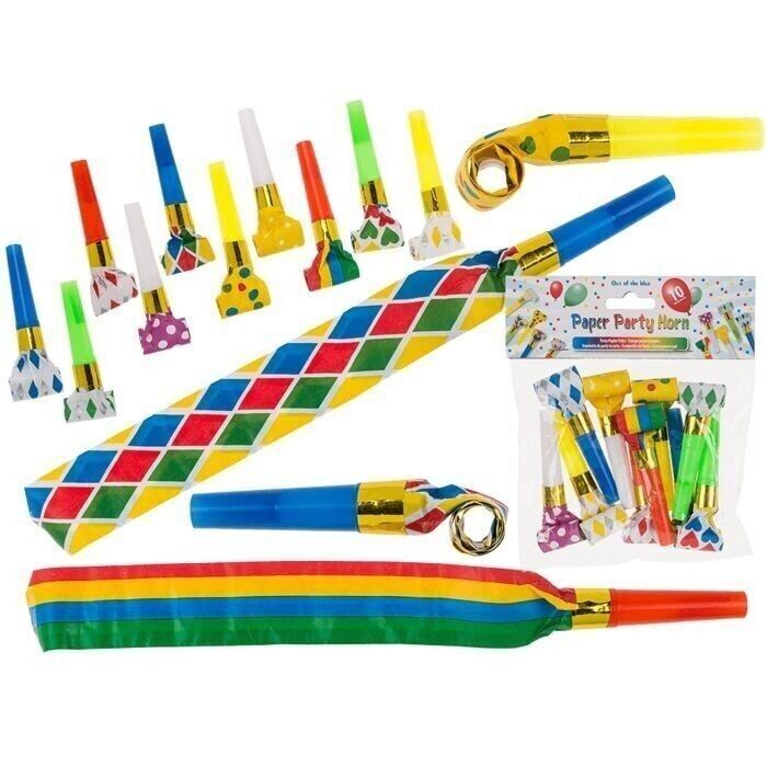 Corno di carta per feste, circa 8 cm,