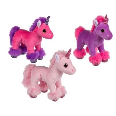 Unicorno di peluche, circa 18 cm,