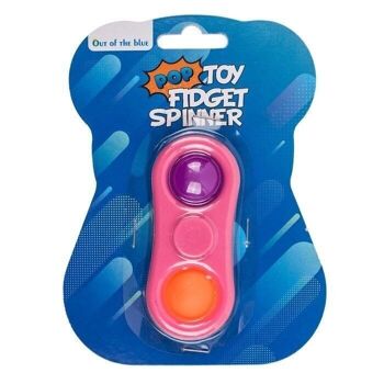 Pop Toy Fidget Spinner, ovale, environ 9 x 4 cm, 2