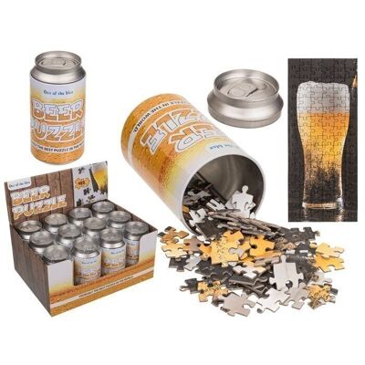 Jigsaw puzzle, beer, 102 pieces, approx. 10.5 x 25 cm,