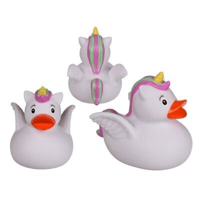 Squeaky duck, unicorn III, approx. 9.5 cm