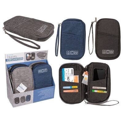 travel documents, wallet and phone organizer,