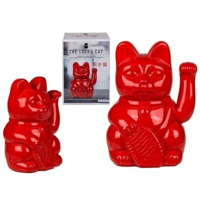 Red waving cat, approx. 20 cm,