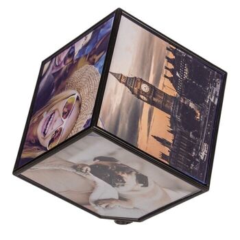 Cube photo rotatif pour 6 photos 11 x 11 cm, 4