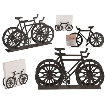 Porte-serviettes en métal noir, vélo, ca. 1