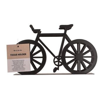 Porte-serviettes en métal noir, vélo, ca. 2