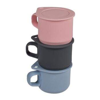 Mug de voyage en silicone, extensible, environ 11 x 11 cm, 4