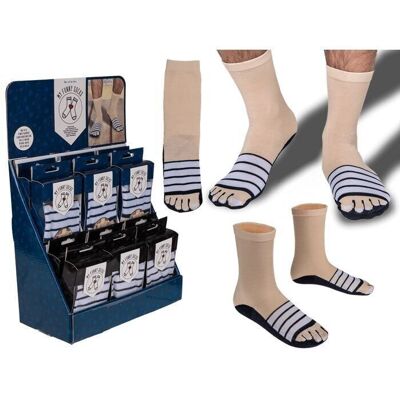 Chaussettes, chaussons, 2 assorties, environ 40 g,