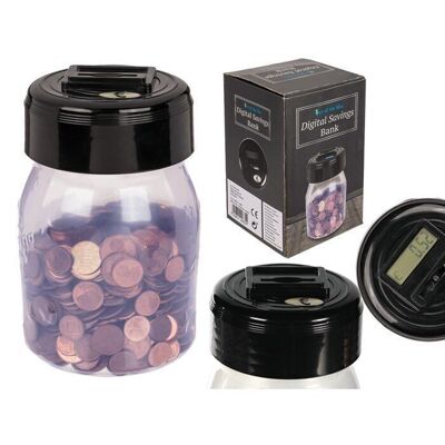 Money box with counter & digital display,