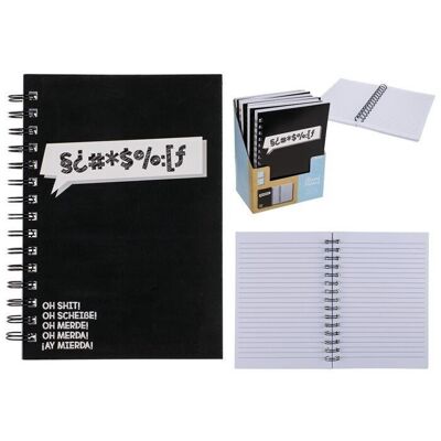 cuaderno de espiral, oh mierda,