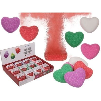 Bubbling bath additive, heart, approx. 150 g