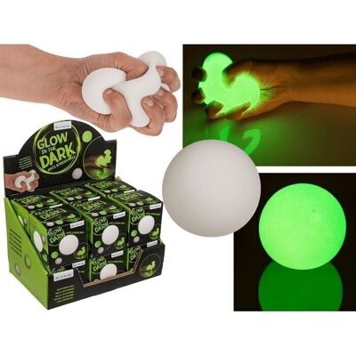 Squeeze anti-stress ball, glow in the dark,