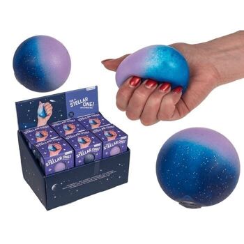 Squeeze balle anti-stress, galaxie étoilée, 1