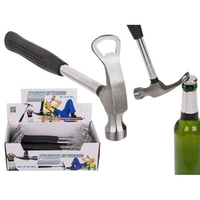 Steel hammer with bottle opener, closing time,