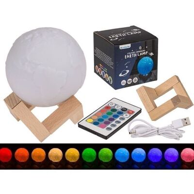 Mood light, earth, with color changing LED,