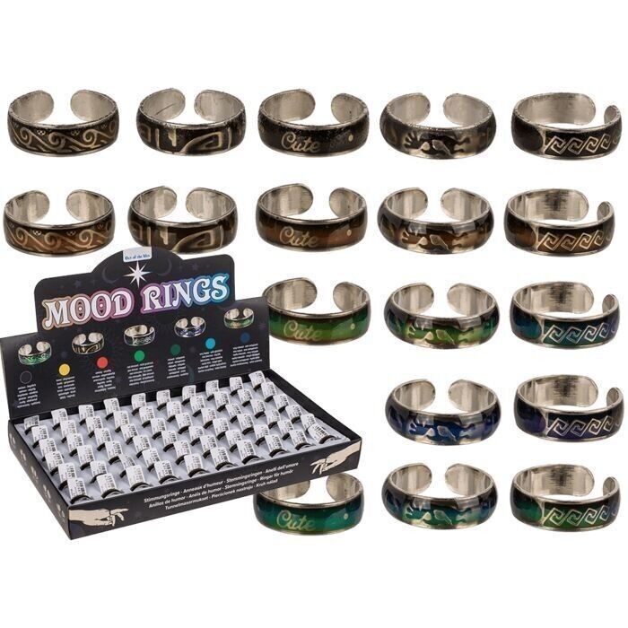 Anello dell'umore in rame, misura regolabile,