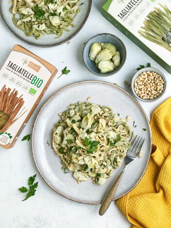 Pâtes - tagliatelles bio de haricots de soja blanc - sans gluten 2