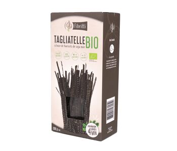 Pâtes - tagliatelles bio de haricots de soja noir - sans gluten 1