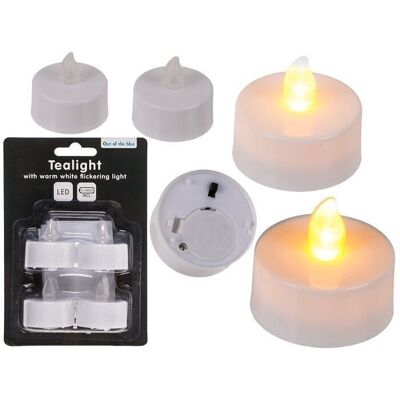 Tealight with warm white LED flickering light2