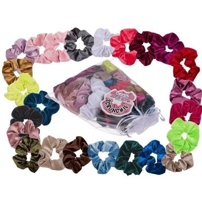 banda para el cabello textil, scrunchie,