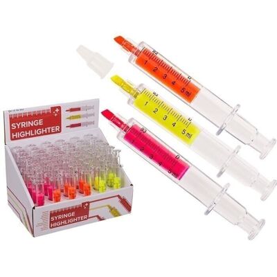 highlighter, syringe, approx. 14 cm,