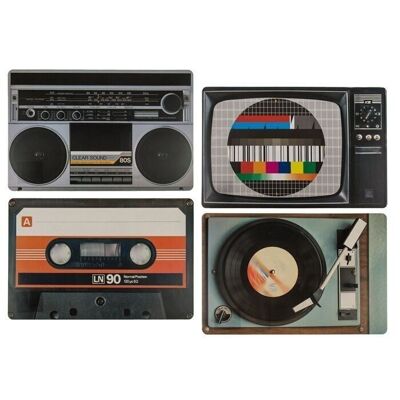 Table set, nostalgic hi-fi devices I,
