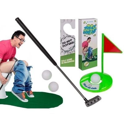 Juego de golf para inodoro de 6 piezas