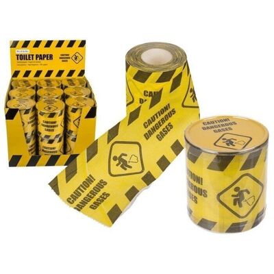 Toilet paper, caution! dangerous gases,