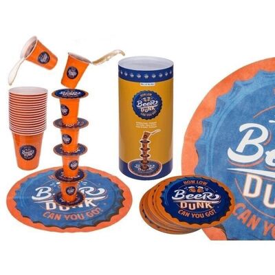 Drinking game, Beer Dunk, with 18 drinking cups