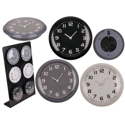 Clock with magnet, Pure Colours, approx. 8 cm,