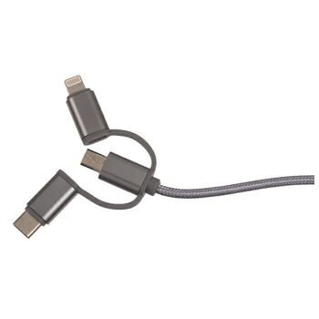 Câble de charge USB 3 en 1, L : environ 1,4 m, 96 pièces & 5