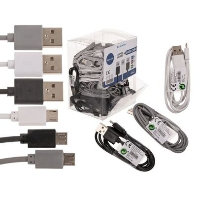 Cable de carga USB para micro USB, aproximadamente 1 m,