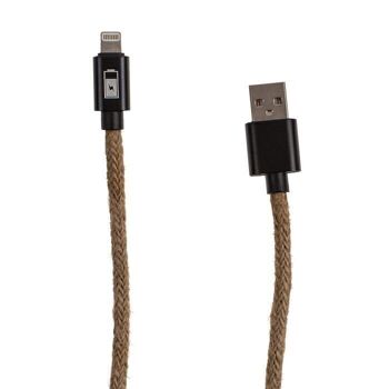 Câble de chargement USB, corde, pour iPhone, Micro USB & 4