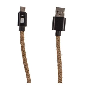 Câble de chargement USB, corde, pour iPhone, Micro USB & 5