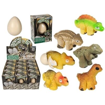 Wachsender Mini-Dinosaurier im Ei, ca. 6 cm,