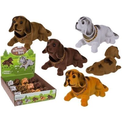 chien bancal, environ 12 x 8 cm, assortiment de 4,