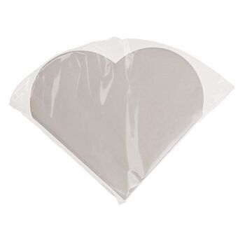 Serviettes en papier blanches en forme de coeur 2