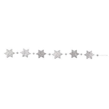 Pendentifs étoiles et flocons de neige blancs avec paillettes 3
