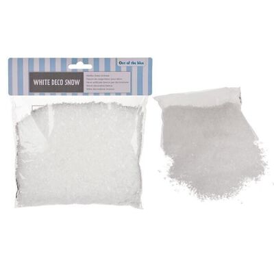 Neige décorative blanche, environ 85 g