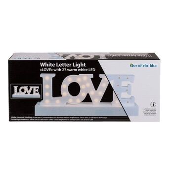 Lettrage blanc, Love, avec 27 LED blanc chaud, 2