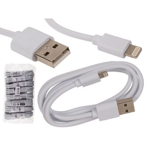 Weißes USB-Kabel für iPhone, L: ca. 1 m,