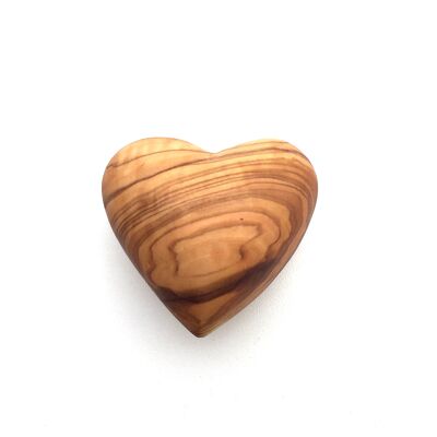 Coeur sculpté à la main 6 cm Coeur décoratif en bois d'olivier
