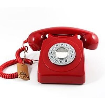 Teléfono Gpo 746 Botón Rojo Azul