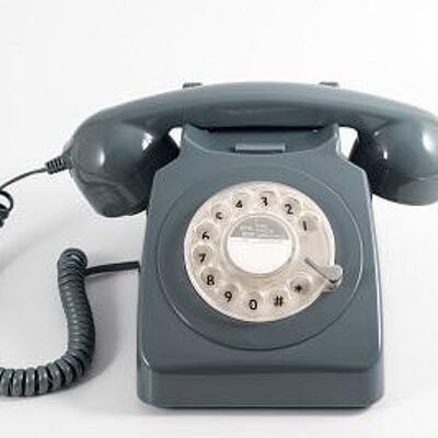 Telephone Gpo 746 Rotary Gray Ivory