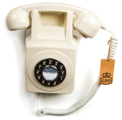 Ivory) - Protelx GPO 746 Rotary Telephone - Ivory : : Office  Products