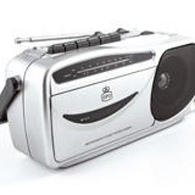 Radio Cassette Gpo 9401 Silver Cream